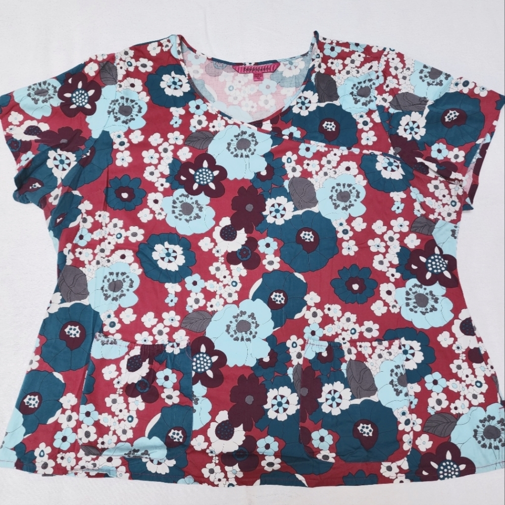 Beyond Scrubs Floral Plus 3X XXXL